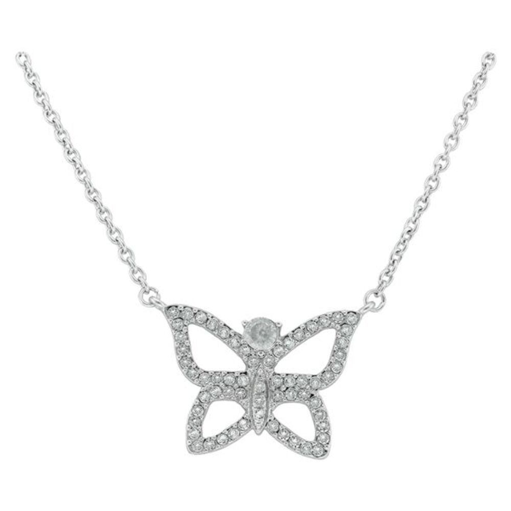 Made with Swarovski Crystals Butterfly Necklace  Brand New!!!